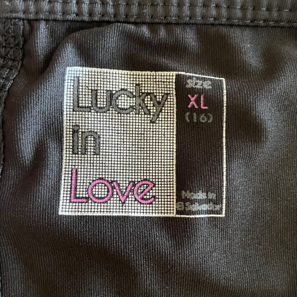 LUCKY IN LOVE Size XL (16) Leopard Print Pull-On Layered Elastic Waist Skort - Picture 3 of 6